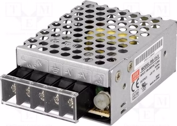 MEANWELL - RS-15-5 - Priemyselný napájací zdroj 5V 15W