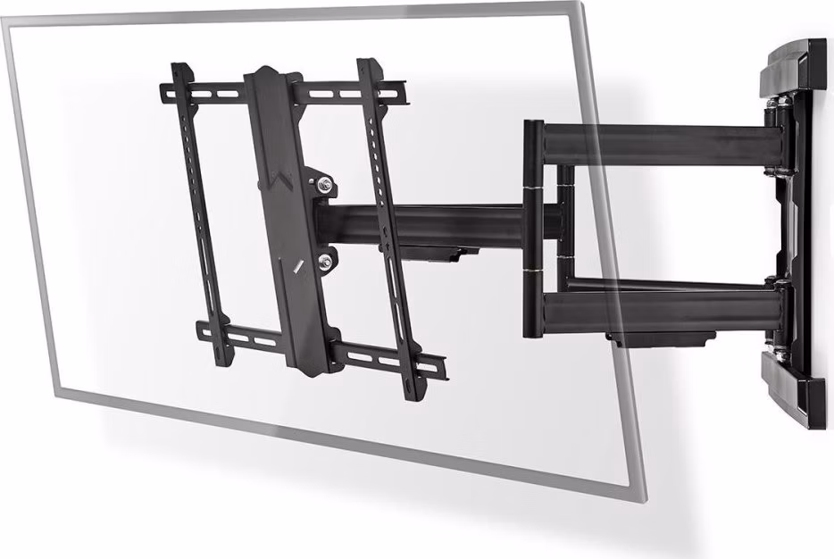 NEDIS nástěnný TV držák/ 37 - 80"/ nosnost 70 kg/ polohovatelný/ ocel/ černý