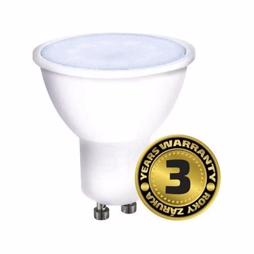 Solight LED žiarovka, bodová , 7W, GU10, 6000K, 560lm, biela