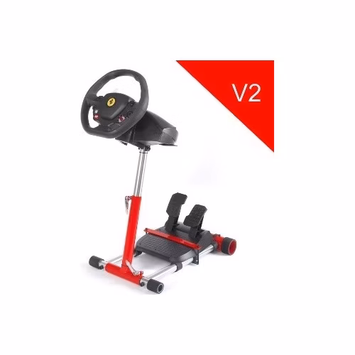 Wheel Stand Pro, stojan na volant a pedále pre Thrustmaster SPIDER, T80/T100,T150,F458/F430, červený