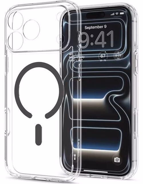 Spigen kryt Ultra Hybrid Magsafe pre iPhone 18 Pro - Clear Graphite