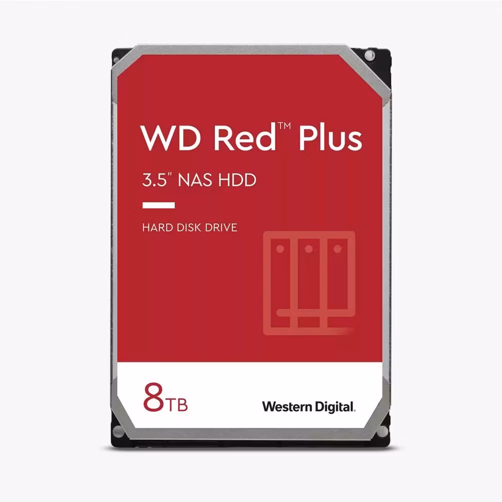 WD Red Plus NAS HDD 8TB SATA
