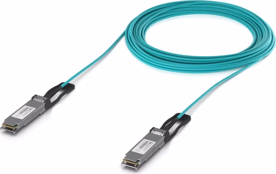 Ubiquiti AOC patch 100G - AOC kabel, QSFP28, QSFP+, rychlost 100/40 Gbit, délka 20m