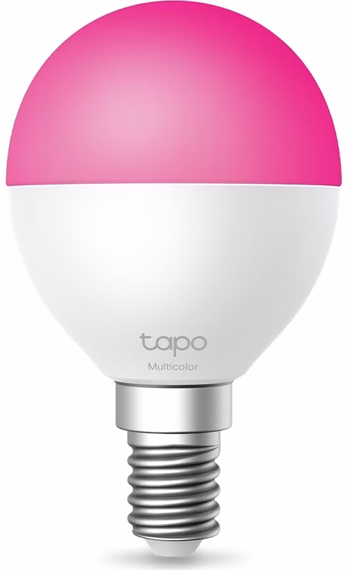 TP-Link Tapo L430P chytrá WiFi stmívatelná LED žárovka (barevná,2500K-6500K,470lm,2,4GHz,E14)