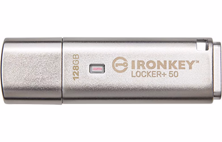 KINGSTON IronKey Locker+ 50 128GB / USB 3.2 / Šifrování XTS-AES