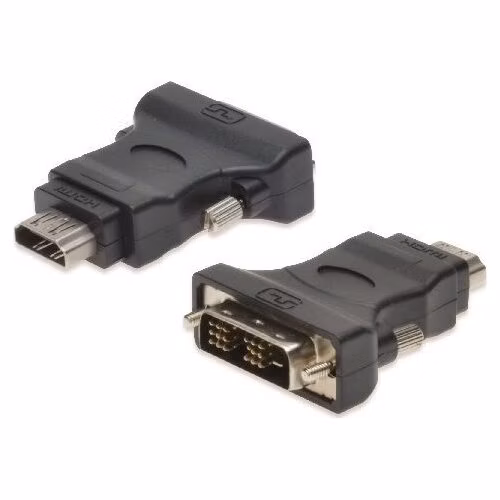 Digitus DVI Adapter, DVI(18+1) - HDMI type A M/F, DVI-D single link, Full HD, bl