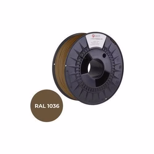 C-TECH tisková struna PREMIUM LINE ( filament ) , PETG,perleťová zlatá, RAL1036, 1,75mm, 1kg