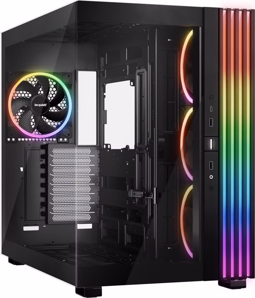 Be quiet! skříň LIGHT BASE 900FX / ATX / ARGB pásek / 4x140mm ARGB fan / 2xUSB 3.0 / USB-C / panoramatická / černá