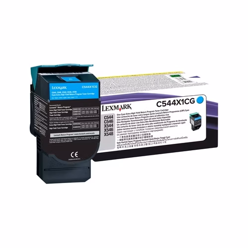 Lexmark C544, X544 4K Cyan Extra High Yield RP Toner Cartridge