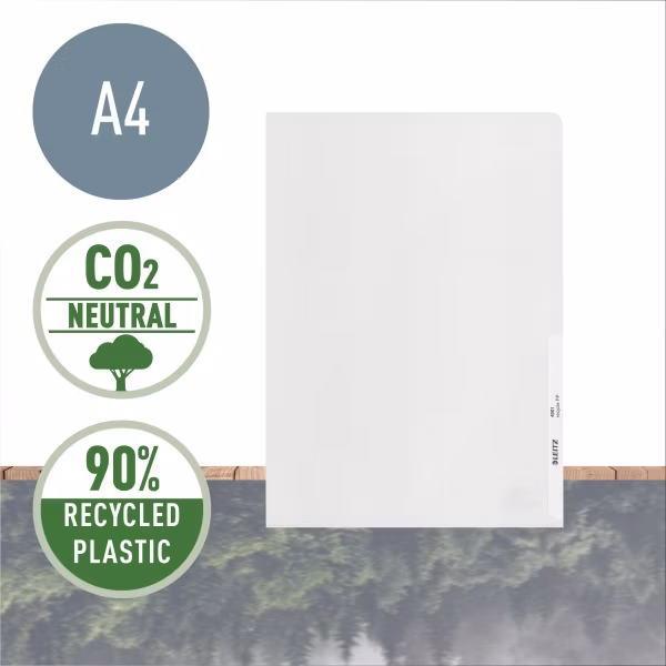 LEITZ Ekologické desky RECYCLE, A4, 140 mic, sáček 25 ks