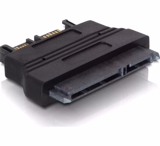 DeLock adaptér SATA 22pin samice -> Slim SATA 7+6pin samec