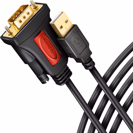 AXAGON aktivní převodník z USB-A (2.0) na RS-232 / ADS-1PSN / Čip Prolific / 1,5m