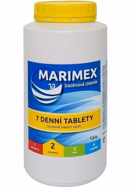 Marimex 7 Denní tablety 1,6 kg - bazénová chemie - DEZINFEKCE