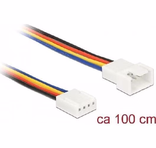 Delock Prodlužovací kabel PWM připojení ventilátoru 4 Pin 100 cm