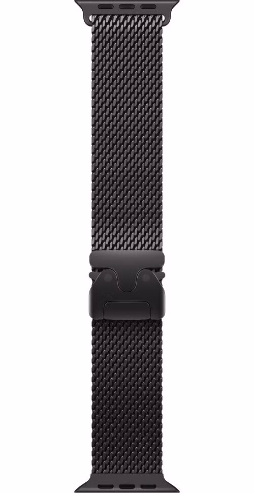 Apple Watch 49mm Black Titanium Milanese Loop - Large