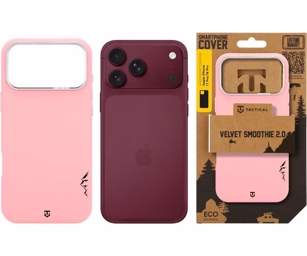 Tactical MagForce Velvet Smoothie 2.0 Kryt Apple iPhone 18 Pro/17 Pro ružový
