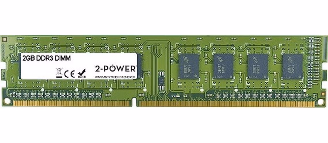 2-Power 2GB MultiSpeed 1066/1333/1600 MHz DDR3 Non-ECC DIMM 1Rx8 ( DOŽIVOTNÍ ZÁRUKA )