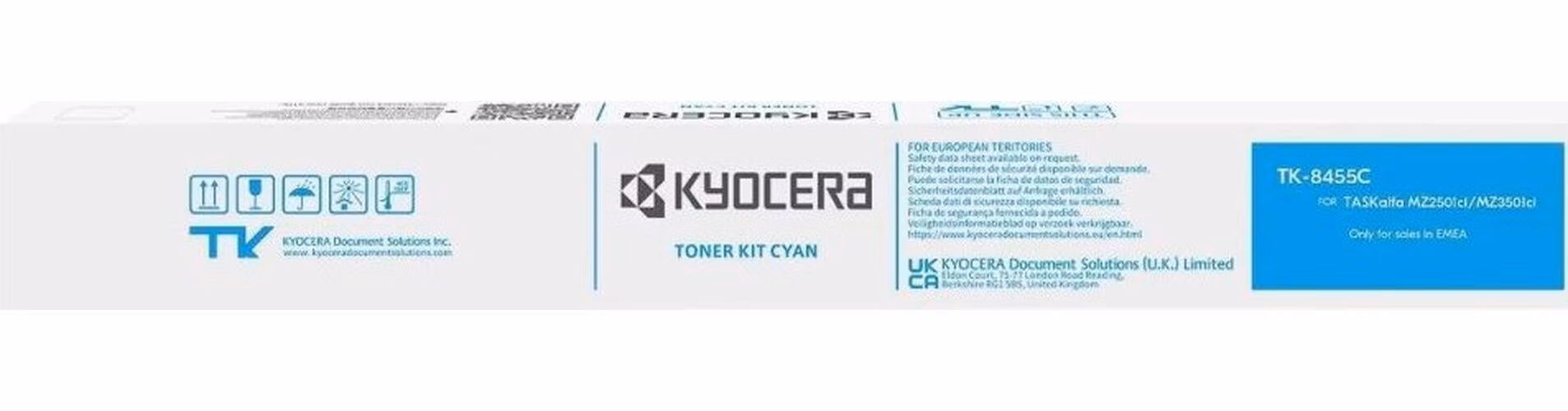 Kyocera Toner TK-8455C cyan na 12 000 A4 (při 5% pokrytí), pro TASKalfa MZ2501ci/MZ3501ci