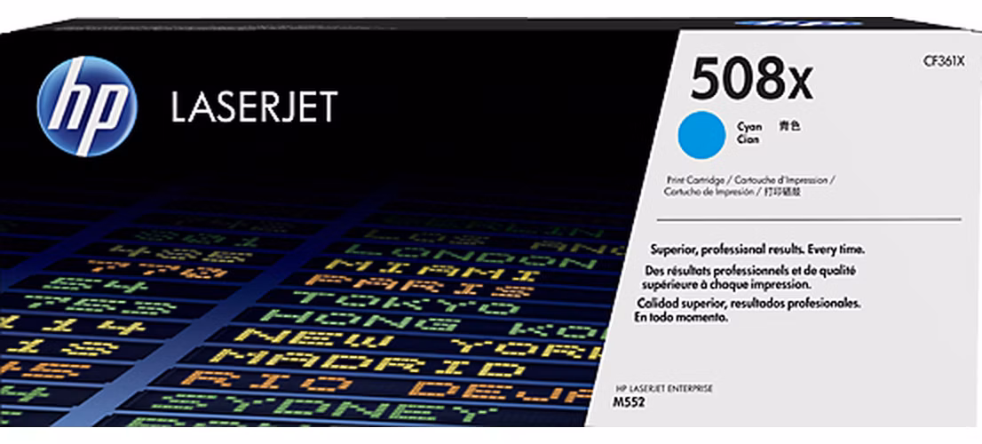 HP toner 508X/Cyan/9500 stran
