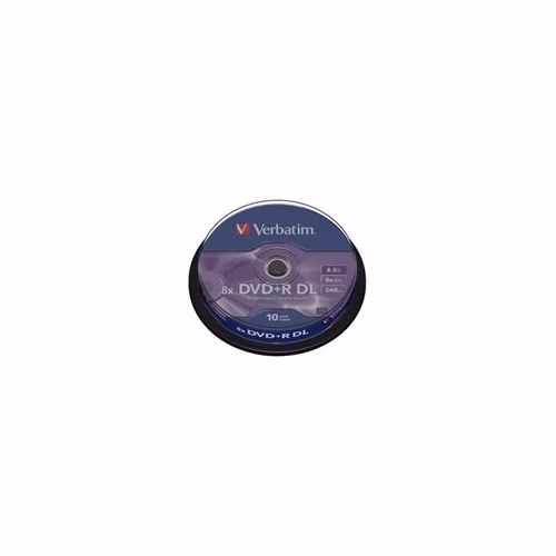 VERBATIM DVD+R DL AZO 8,5GB, 8x, spindle 10 ks