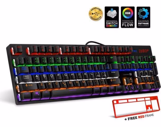 CONNECT IT NEO+ mechanická herní klávesnice, RGB podsvícení (CZ+SK verze)