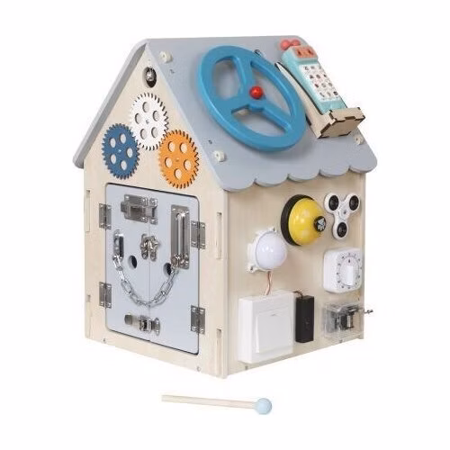 2Kids Toys Activity board Domeček šedý
