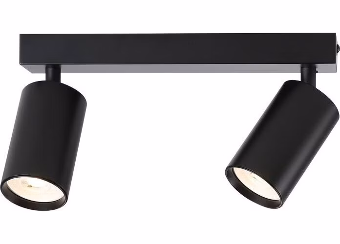 IMMAX NEO LITE PUNTO-2 SMART bodové svítidlo černé zdroj 2xGU10 6W, RGB+CCT, Wi-Fi, BEACON, TUYA