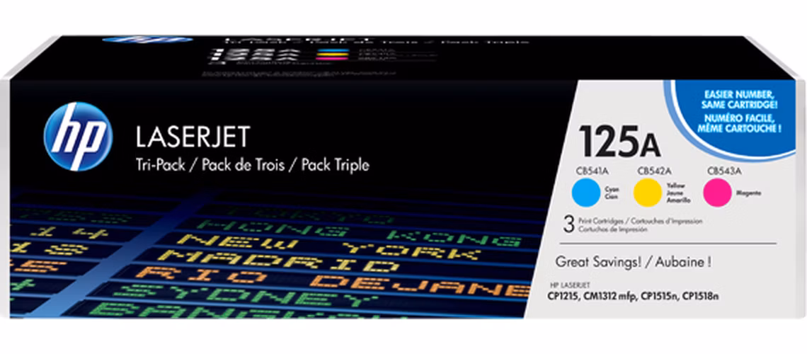HP toner 125A/CMY/3x1400 stran/3-pack
