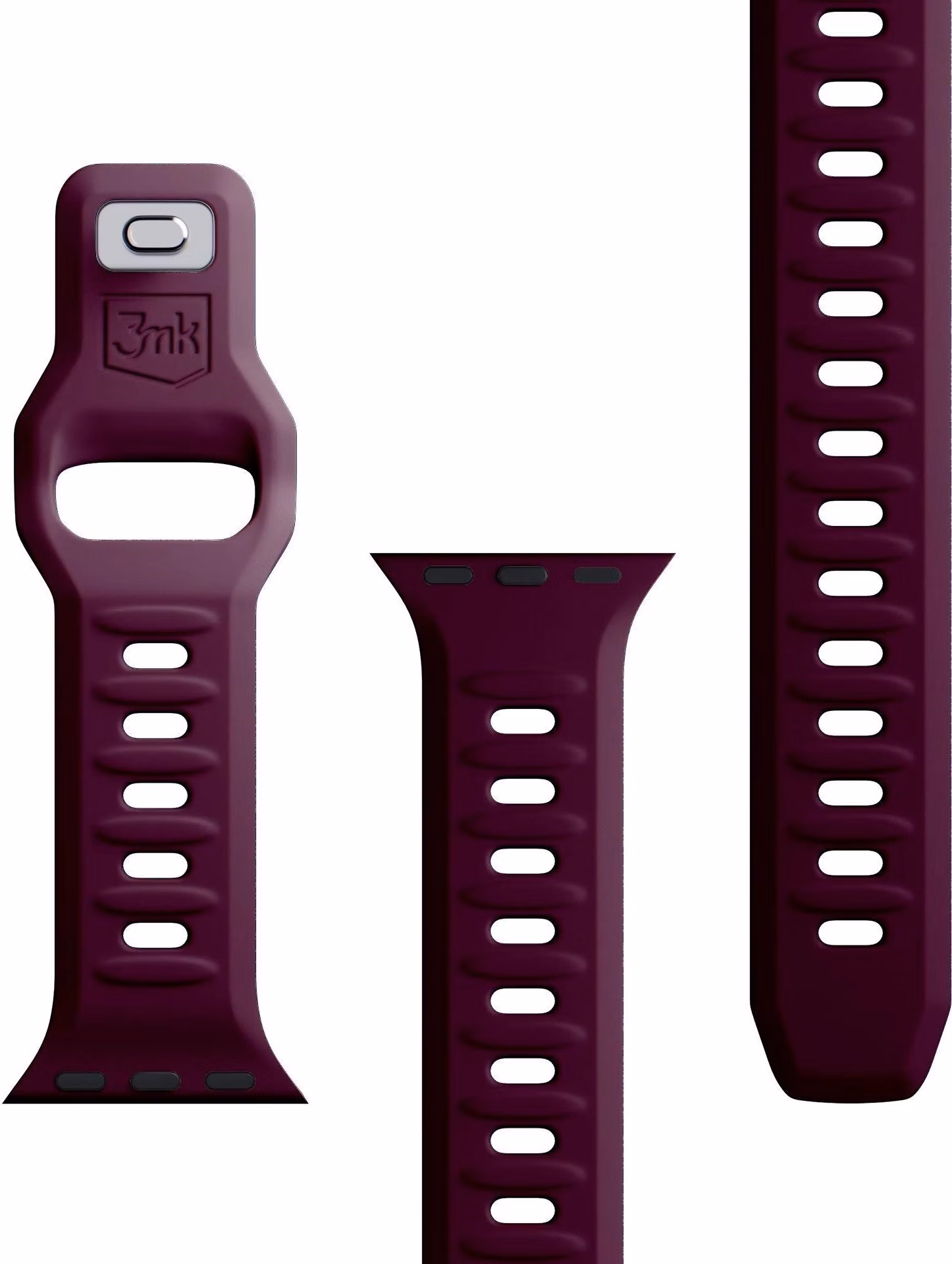 3mk řemínek Watch Strap pro Apple 42/44/45/49 mm Mulberry