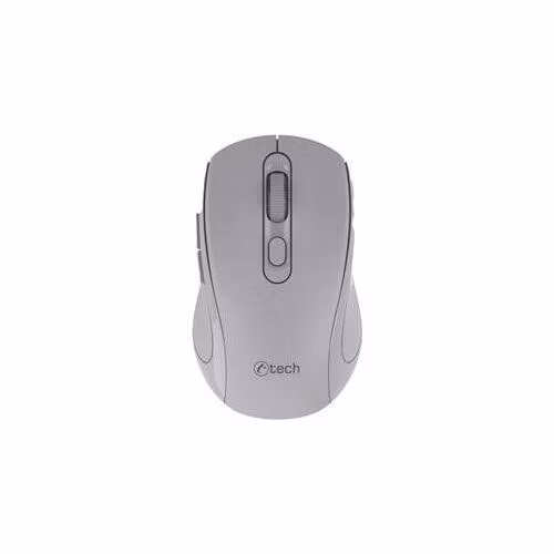 Myš C-TECH WLM-12 Dual mode, bezdrôtová, BT5.0 + 2,4 GHz, 1600DPI, 6 tlačidiel, USB nano receiver, šedá
