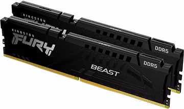 DDR 5....        64GB . 6000MHz. CL30 FURY Beast Black Kingston XMP/EXPO (2x32GB)