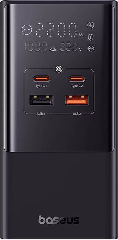 Nabíjacia stanica Baseus PowerCombo Tower 100W EU čierna