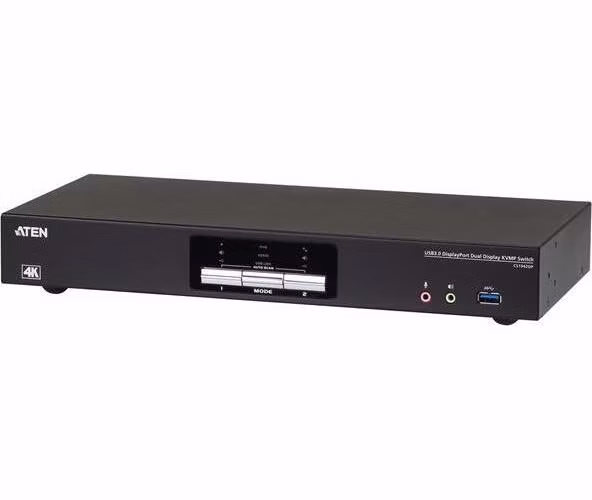 ATEN CS1942DPA 2portový USB 3.0 8K DisplayPort Dual-Display KVMP™ přepínač (včetně kabelů)