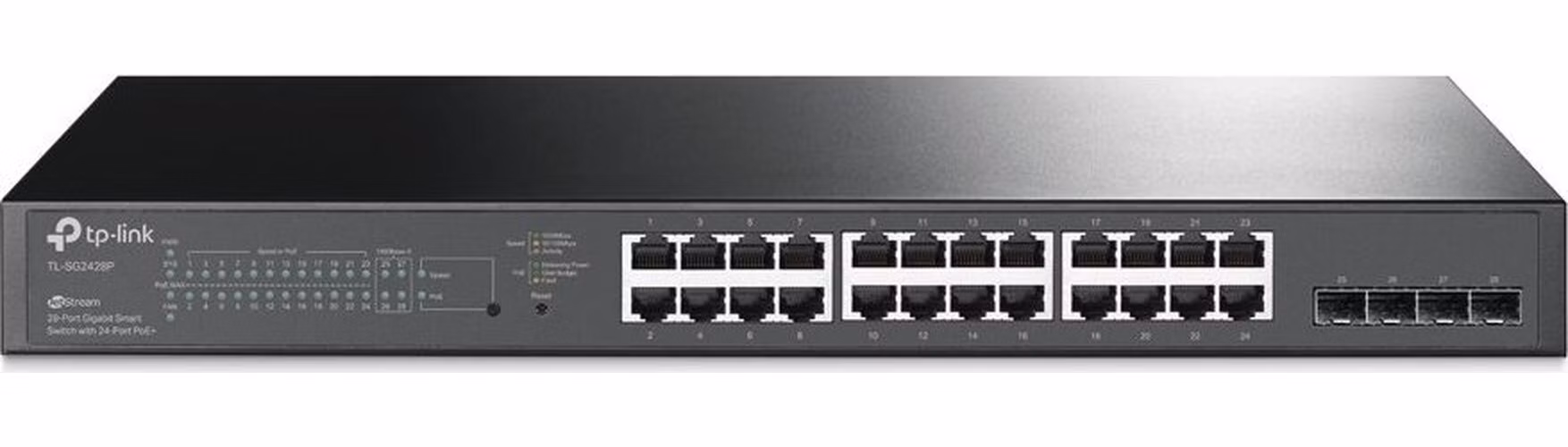 TP-Link SG2428P Omada 28-Port Gigabit Smart Switch with 24-Port PoE+ Budget: 250 W