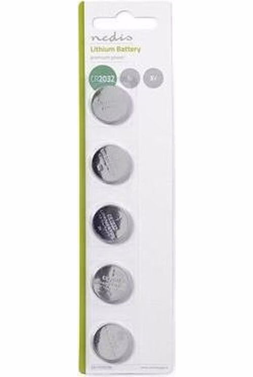 Nedis BALCR20325BL - Lithiová Knoflíková Baterie CR2032 | 3 V | 5 kusů | Blistr