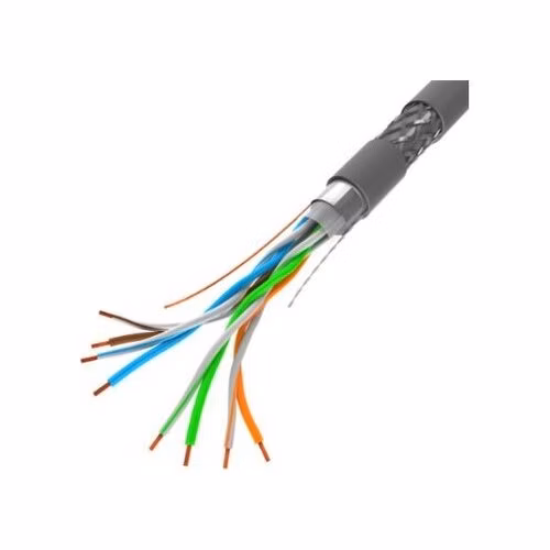 LANBERG LAN KABEL CAT.5E SFTP 305M PEVNÝ CU CPR + FLUKE PASS ŠEDÝ