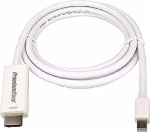 PremiumCord mini DisplayPort 1.2 na HDMI 2.0 kabel pro rozlišení 4Kx2K@60Hz, 1m
