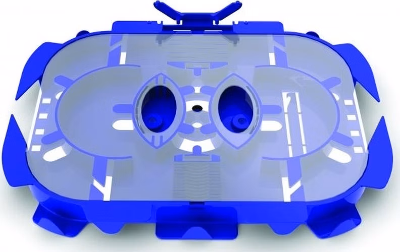 Solarix kazeta pro 24 svárů, kompletní, víčko, hřebínky, modrá