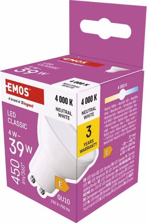 LED CLS MR16 4W (39W) 450lm GU10 NW