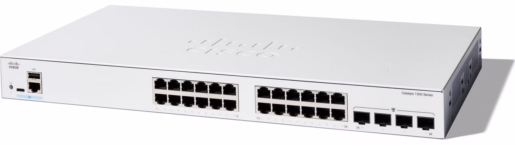 Cisco Catalyst switch C1300-24T-4G (24xGbE,4xSFP,fanless)