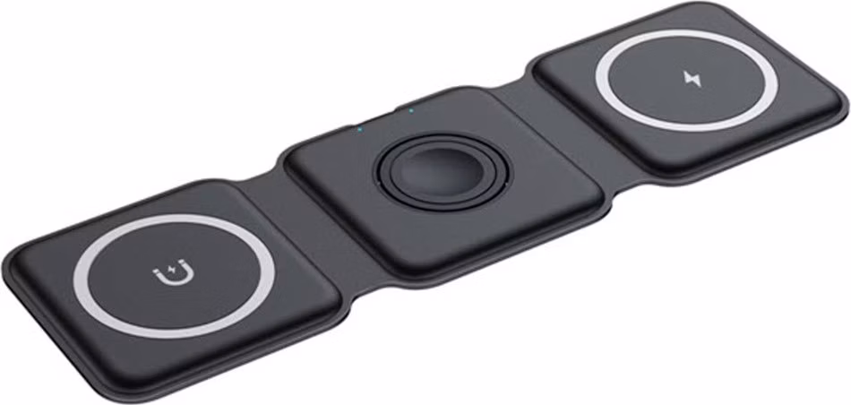 Sdesign 3 in 1 Folding Wireless Charger - Black