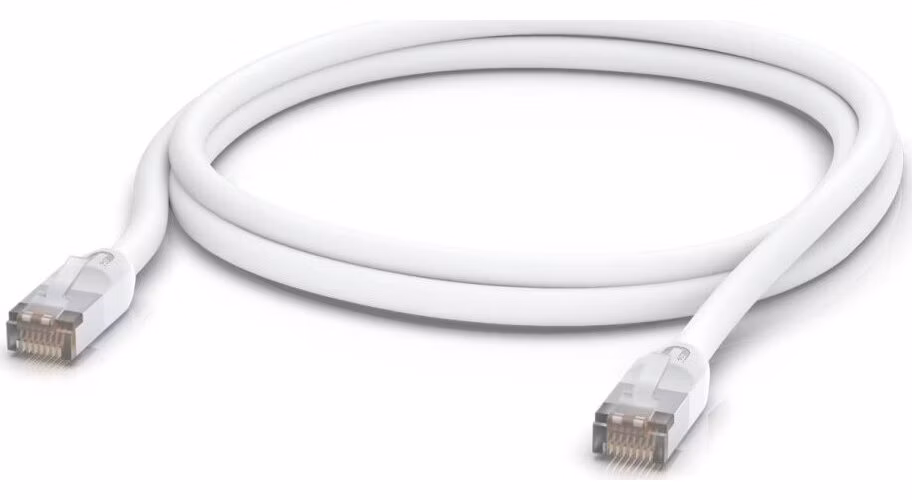 Ubiquiti UniFi patch cable outdoor - venkovní STP, Cat5e, bílý, délka 2m