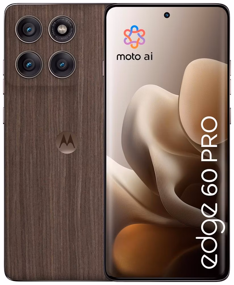 Motorola EDGE 60 Pro - PANTONE Walnut (Wood)   6,7"/ single SIM + eSIM/ 12GB/ 512GB/ 5G/ Android 15