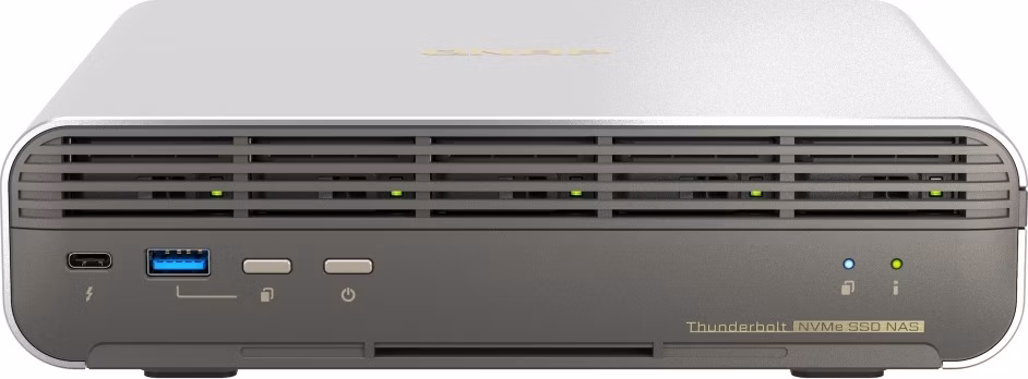 QNAP TBS-h574TX-i5UC-05S02 (i5, 16GB RAM, 5x 3,84TB E1.S, 1x 2,5GbE, 1x 10GbE, 2x Thunderbolt 4)