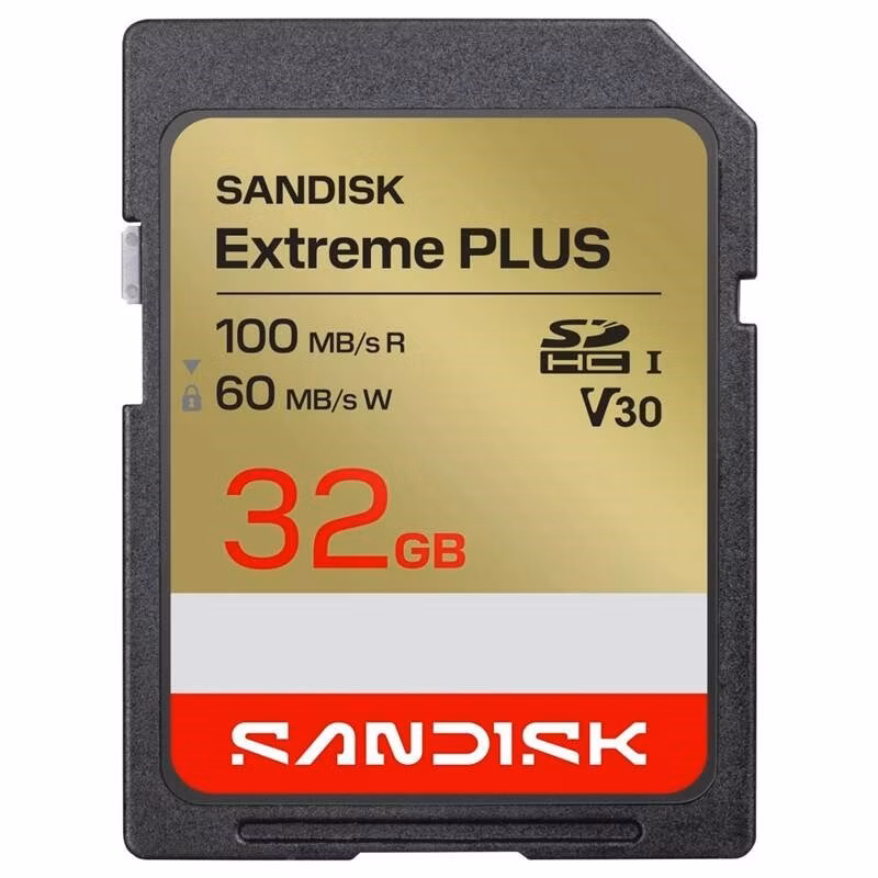 SanDisk SDXC karta 32GB Extreme PLUS (R100/W60 MB/s Class 10, UHS-I U3 V30)