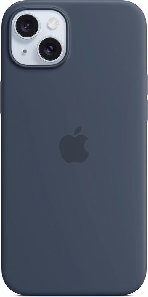 iPhone 15 Plus Silicone Case with MagSafe - Storm Blue