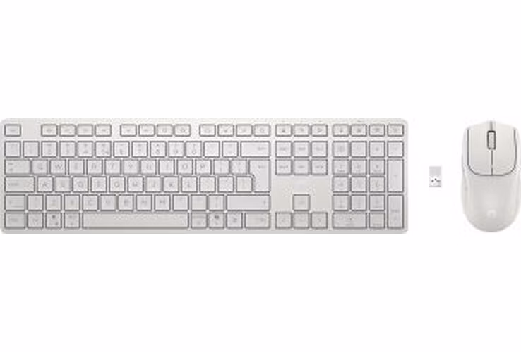 HP Bezdrátová klávesnice a myš 490C Multi-Device Dual-Mode - bílá