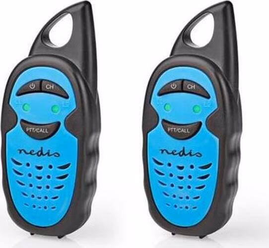 Nedis WLTK0300BU - Vysílačka | Dosah 3 km | 1 Kanál | PTT | 2 Kusy | Modrá/Černá