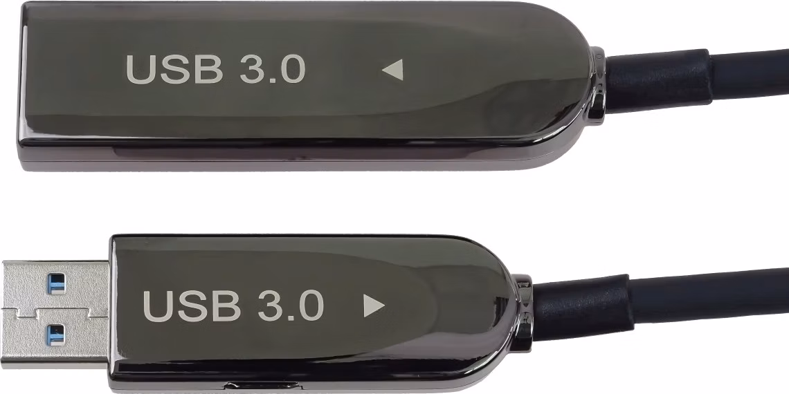 PremiumCord USB 3.2 + 2.0 AOC kábel A/M - A/F 30m