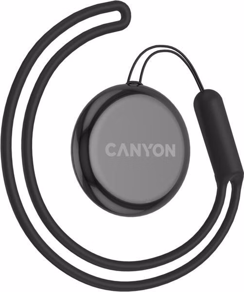 Canyon OnTag 1, antilost tracker, pracuje s appkou Apple Find My Network, Apple certifikovaný, čierny